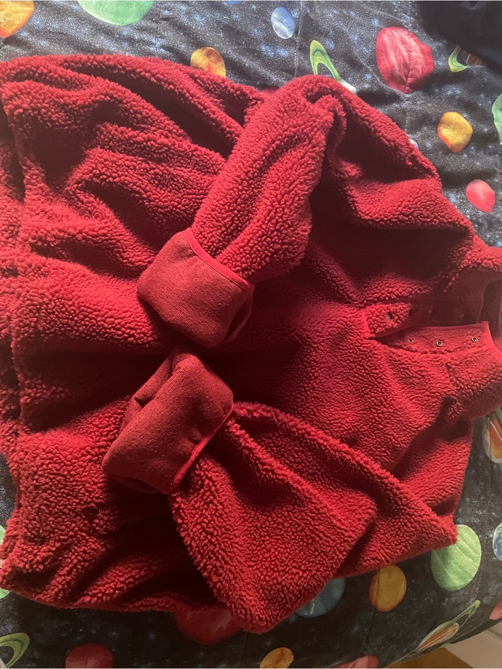 Levi's Red Sherpa Fleece Sweater